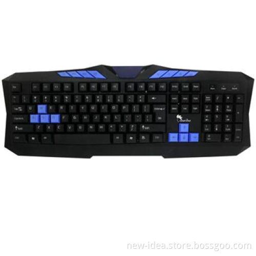 Standard Computer Wired Keyboard, 104 Keys + 8 Multimedia Keys, Available in Black Color